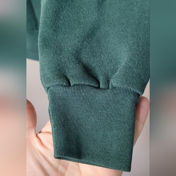 Vintage Floral Green Crewneck Sweatshirt L - Picture 4 of 8